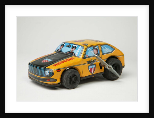 Clockwork toy emergency rescue car by Yoneya Toys Co. Ltd