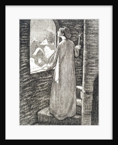 Illustration to St Agnes Eve by Sir John Everett Millais