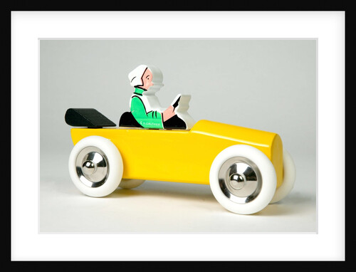 Model racing car with driver by Vilac