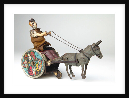 Clockwork toy cart and mule by Ernst Paul Lehman
