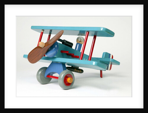 Toy aeroplane with detachable magnetic bomb by Dik Garrood