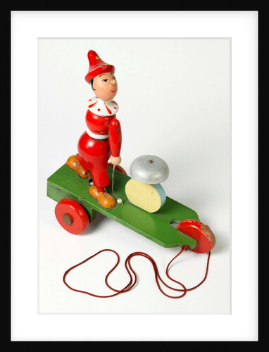 Pull along toy clown by Unknown