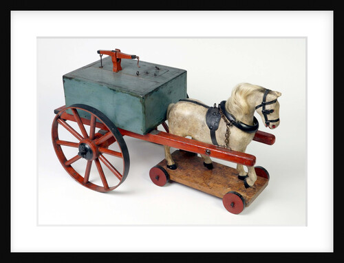 Toy horse and cart by Unknown