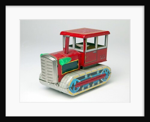 Mechanical toy tractor by Unknown