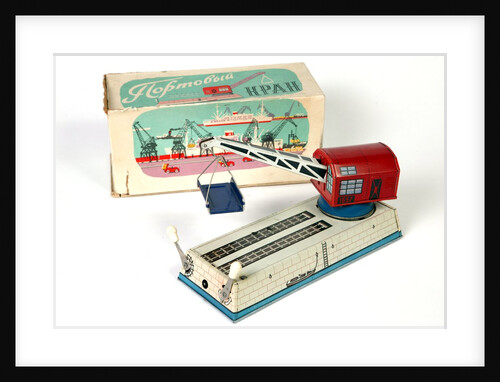 Mechanical model crane by Unknown