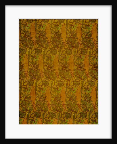 Purple Bird furnishing fabric by Charles Francis Annesley Voysey