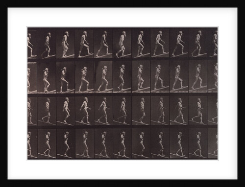 Man ascending and descending incline by Eadweard Muybridge