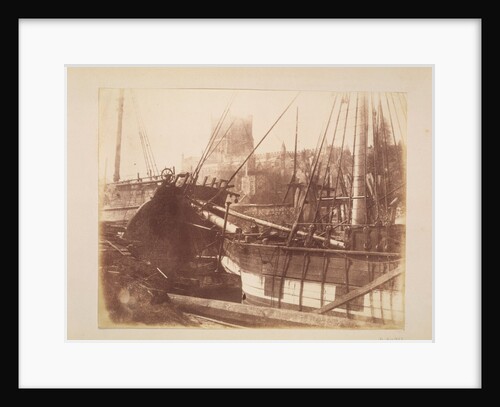 Sailing Vessels in Harbour by Calvert Richard Jones
