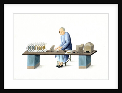 Man making paper ingots by Unknown