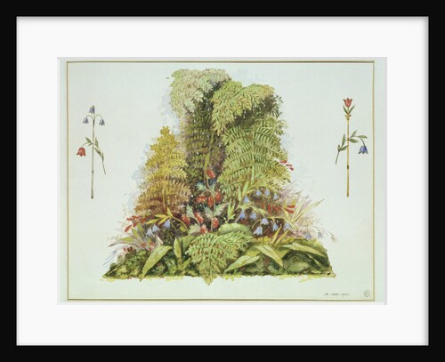 Design for a floral prop for Midsummer Night's Dream by Unknown