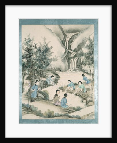 Washing silk thread in the river by Jun Wu