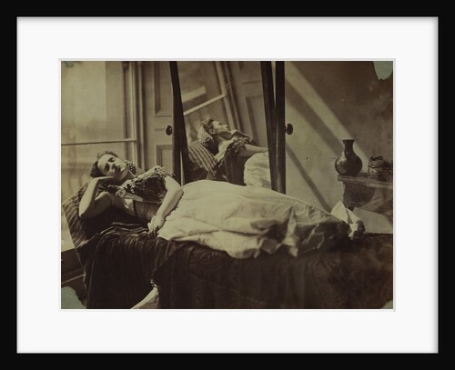 Clementina lying on a bed by Unknown