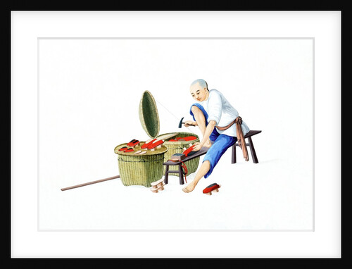 A clog maker by Unknown