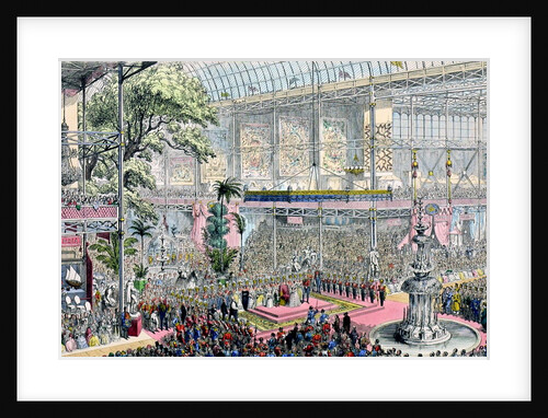 The Opening of the Great Industrial Exhibition of All Nations by Cruikshank