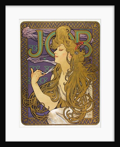 Advertisement for Job cigarette papers by Mucha