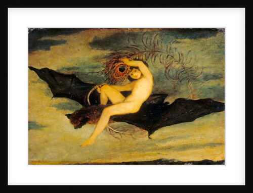 Oil painting of Ariel by Joseph Severn