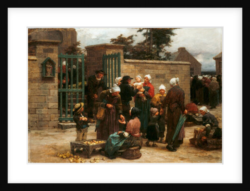 La Pardon de Plourin, Brittany by Leon-Augustin Lhermitte