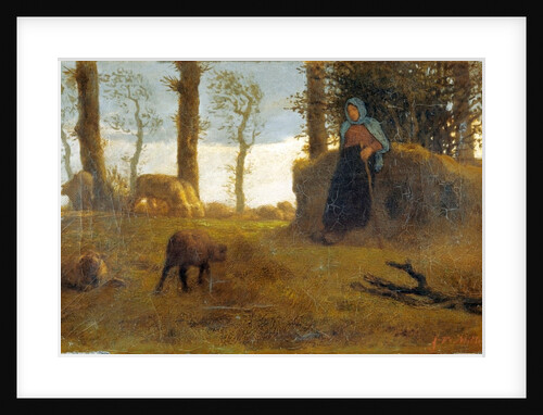 The Shepherdess by Jean-François Millet