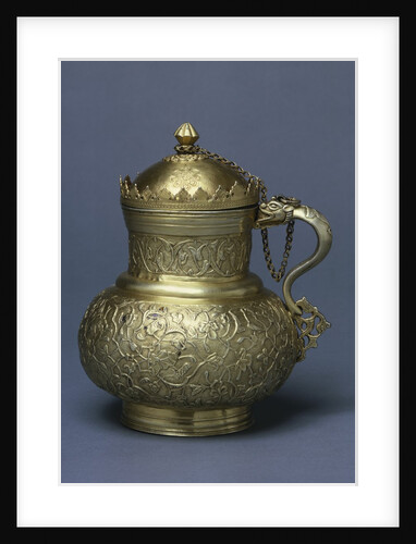 Jug with lid and handle in the form of a dragon. Probably Istanbul, Turkey, mid-16th century by Unknown