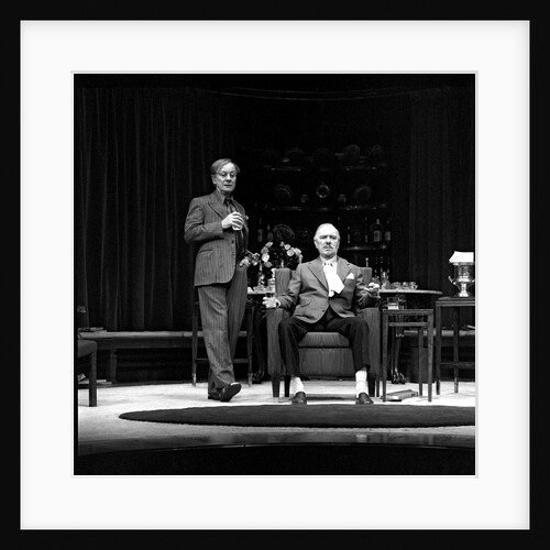 John Gielgud and Ralph Richardson in Harold Pinter's No Man's Land at Old Vic Theatre by Anthony Crickmay