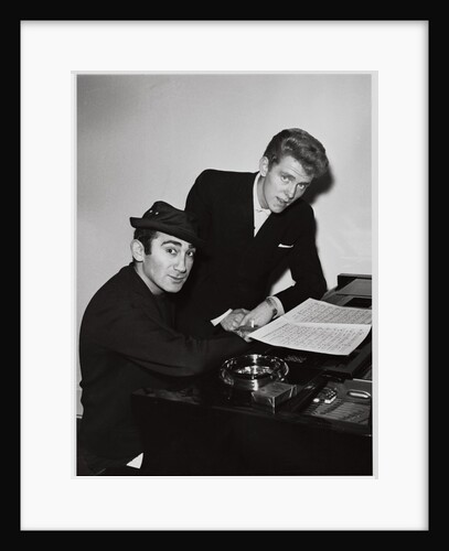 Lionel Bart and Shane Fenton by Harry Hammond