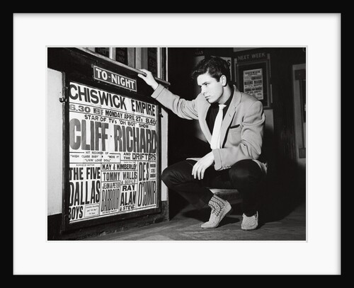 Cliff Richard at the Chiswick Empire foyer by Harry Hammond