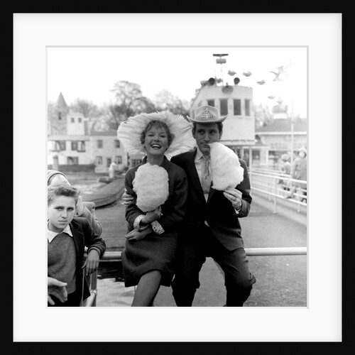 Petula Clark with Lonnie Donegan by Harry Hammond