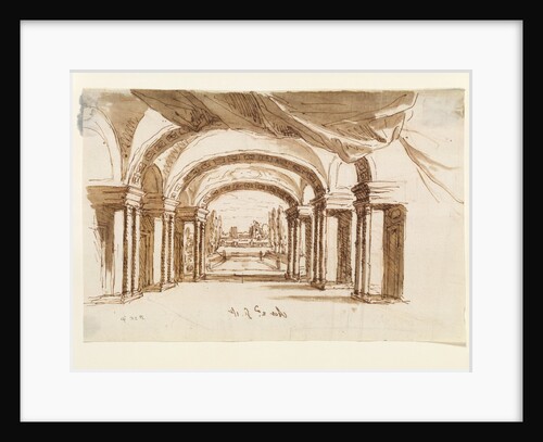 Set Design for Arsinoe by James Thornhill