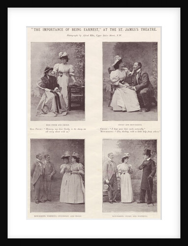 Scenes from Oscar Wilde's The Importance of Being Earnest by unknown