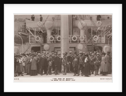 Set for the troopship S.S. Beachy Head from Cecil Raleigh's The Sins of Society at the Drury Lane Theatre by Daily Mirror