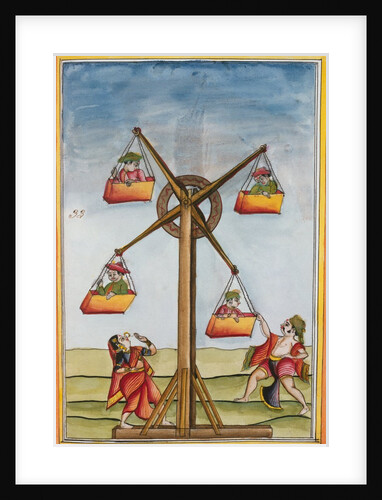 Family on a ferris-wheel. Madras, India, late 18th century by Unknown