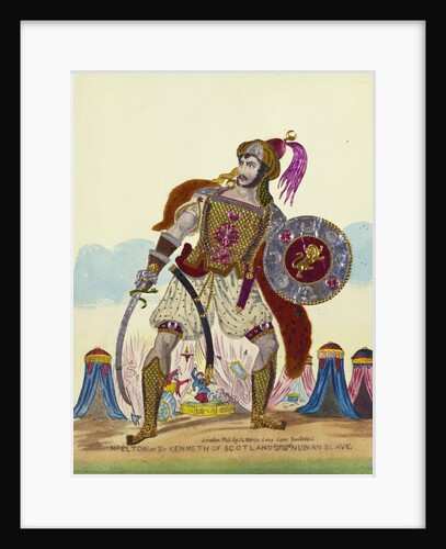 Mr. Elton as Sir Kenneth of Scotland disguised as a Nubian slave. London, England, 19th Century by Unknown