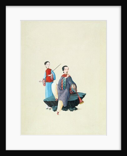 A Woman Playing a Trumpet by Unknown