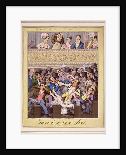 Contending for a Seat. England, 1821 by Anonymous