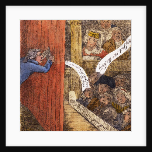 A Peep Behind the Curtain at Drury Lane by James Sayers