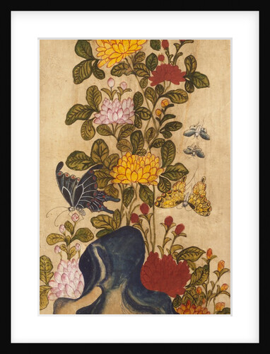 Panel from a silk screen. Korea, 19th century by Unknown