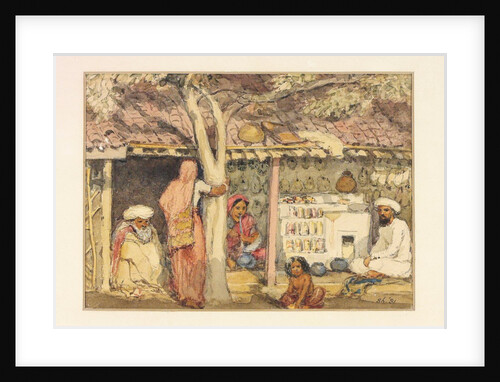 A bangle-seller in his shop by William Carpenter