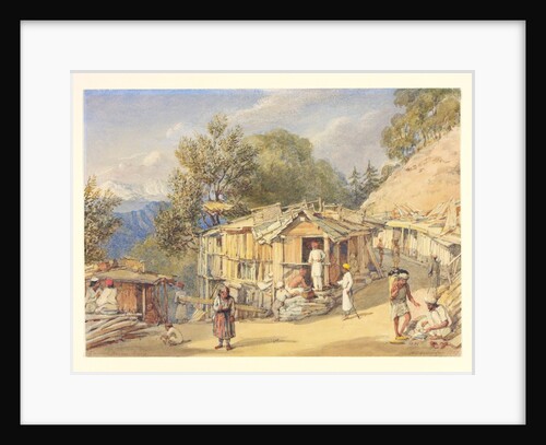 View of the wood bazaar by William Carpenter
