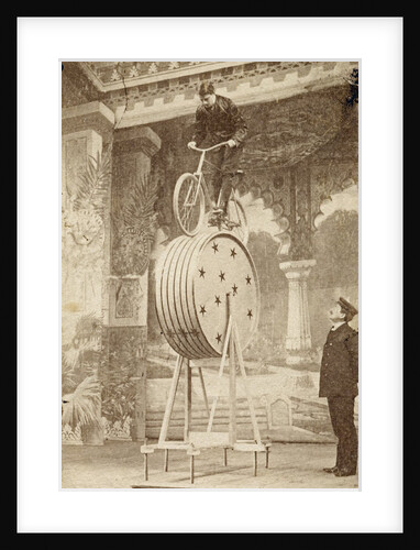 Trick Cyclist on a Drum by Anonymous
