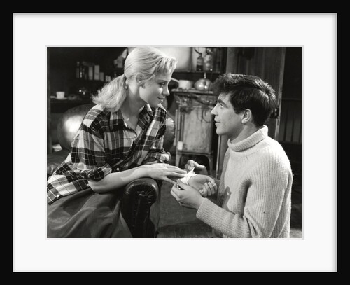 Alan Bates and Mary Ure in John Osborne's Look Back in Anger at the Royal Court Theatre by Houston Rogers
