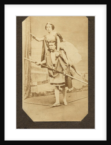Charles Blondin carrying his manager Harry Colcord by Anonymous