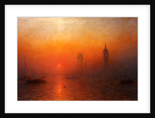 Houses of Parliament from the River by James Francis Danby