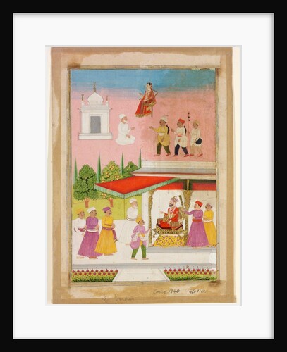 Ruler at court. Maratha, India, 19th century by Unknown