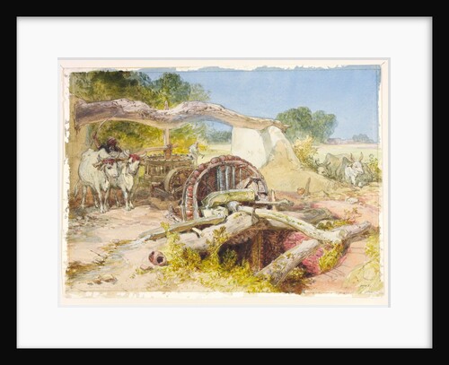 Persian Water Wheel by William Simpson