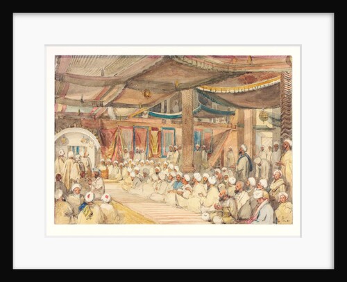Religious ceremony at Shah Hamadan's Masjid by William Carpenter