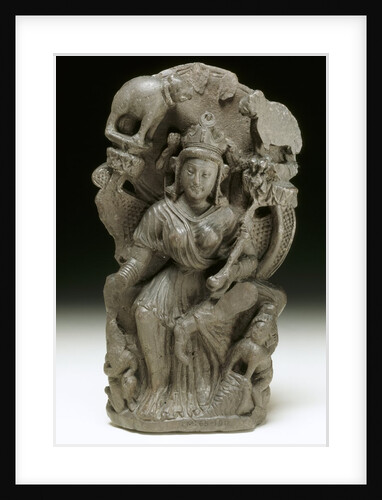 Enthroned figure of Hariti by Unknown