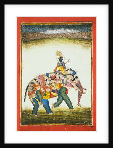 Man on an anthropomorphic elephant. India, 18th century by Unknown