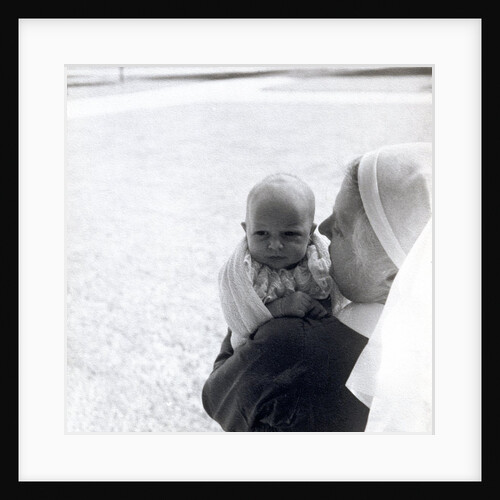 Princess Anne and her nanny at Clarence House by Cecil Beaton