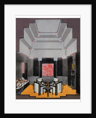 Fumoir en Laque by Jean Dunand
