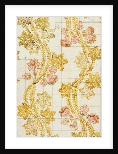 Design for a woven silk by James Leman